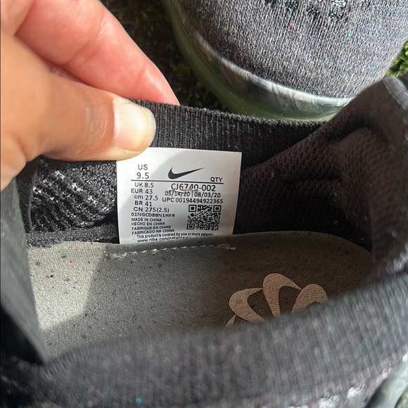 Nike VaporMax 2020 Flynit Dark Grey Mens Size 9.5 - Picture 7 of 8